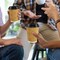 Coffee Cups-90 Pack Disposable Coffee Cups with Lids and Straws, Insulated Ripple Wall To Go Paper Coffee Cup for Coffee, Hot Chocolate and Hot Tea Drinks - Champagne